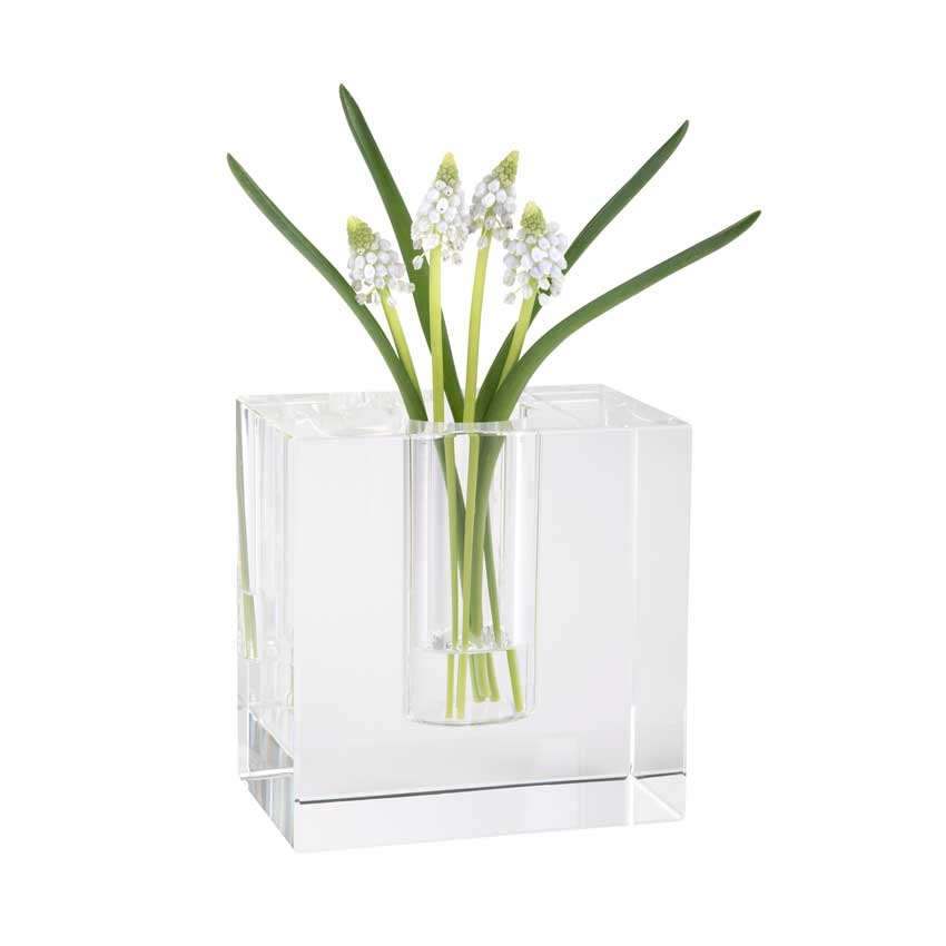 Dioptrics Kristallglas Vase - Quader M - von der Gift Company 
