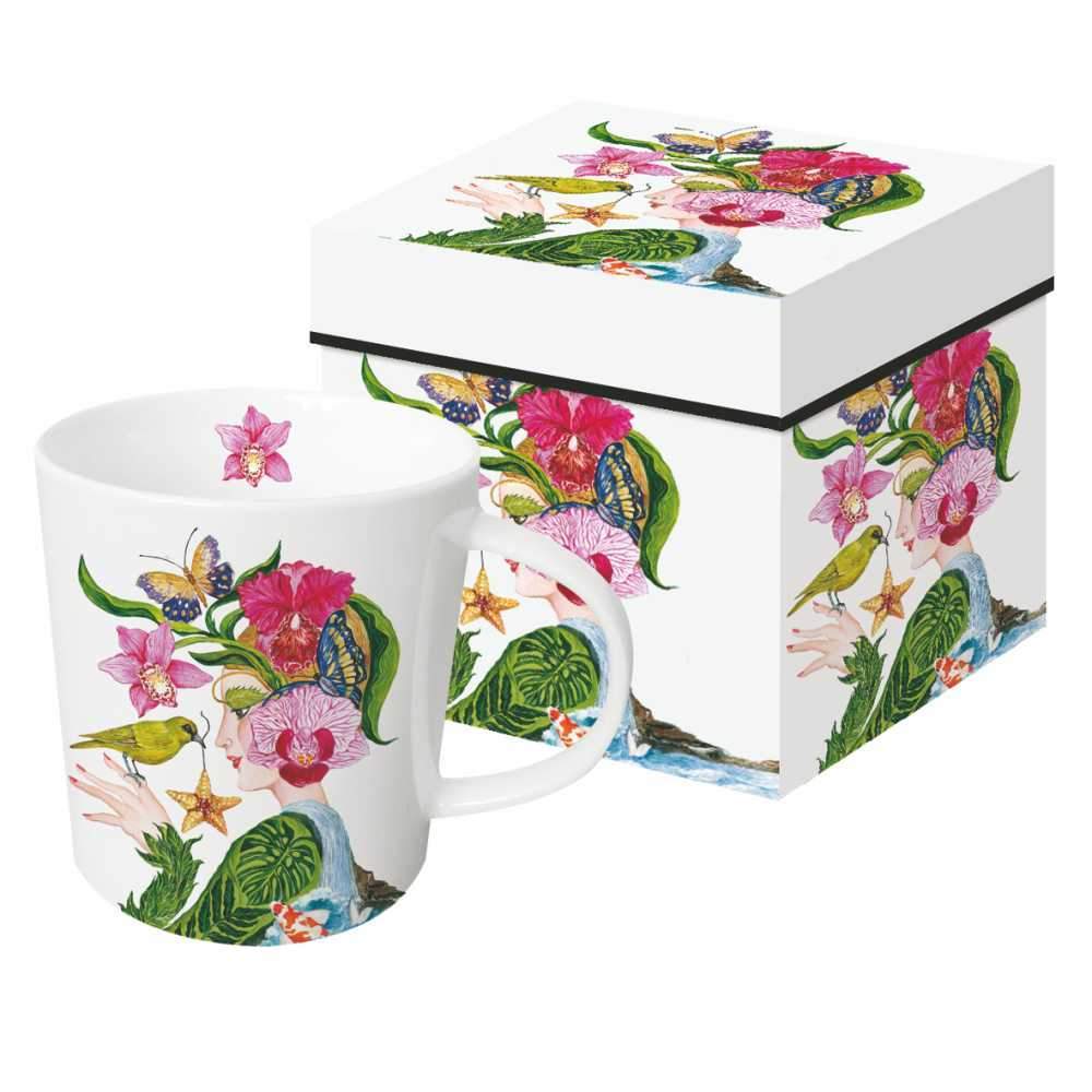 Trend Mug La Flora,  große Porzellantasse Trend Mug La Flora,  große Porzellantasse