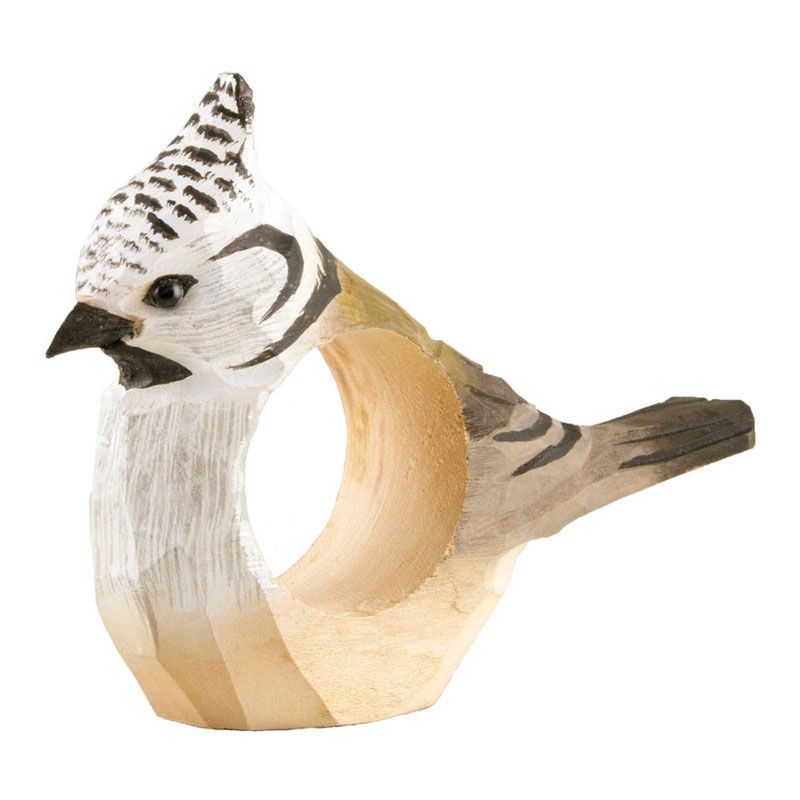 Serviettenring Haubenmeise - Handwerkskunst von Wildlife Garden