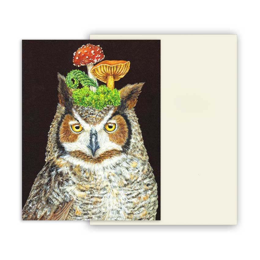 Grußkarte "WOODY THE OWL" von Hester & Cook 