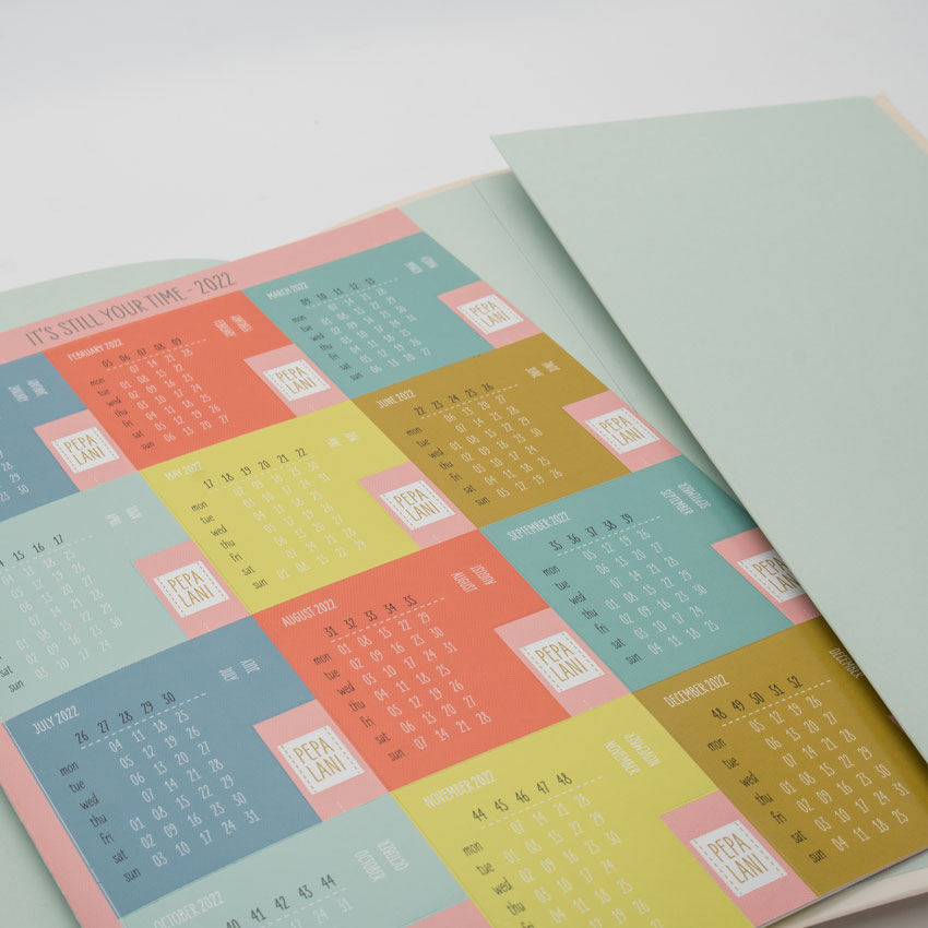 Undatierter Kalender "Libelle", Format DIN A5 von Pepa Lani® 