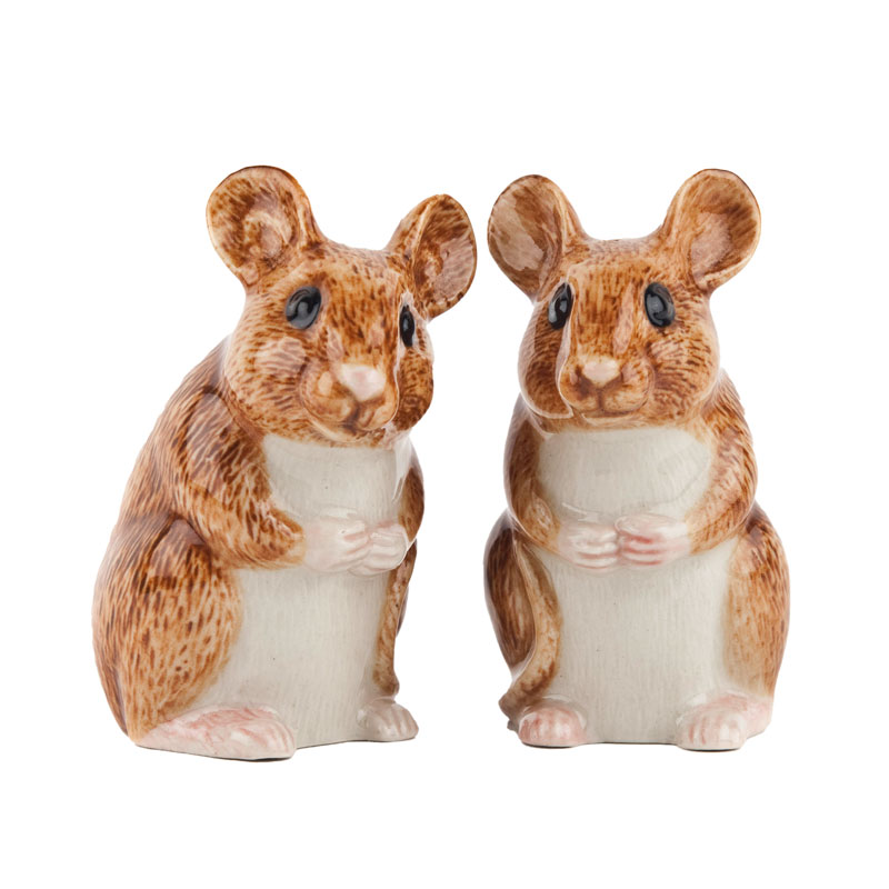 Wood Mouse - die Salz und Pfeffer Streuer von Quail Ceramics 