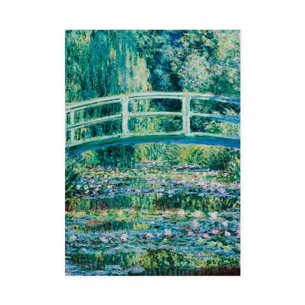 "Japanische Brücke" - Geschirrtuch / Claude Monet