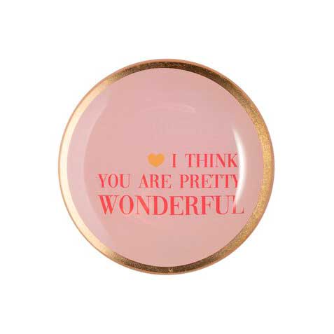 Love Plates - Glasteller "Pretty wonderful" von Gift Company Love Plates - Glasteller "Pretty wonderful" von Gift Company