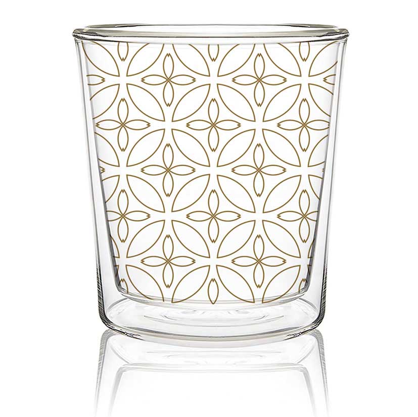 Kyoto real gold - Double wall Trend Glas von PPD 