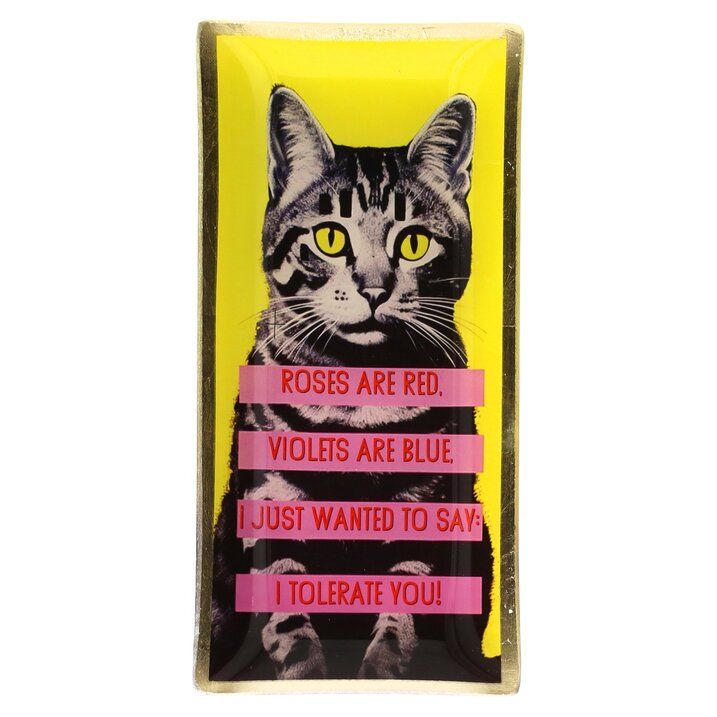 Love Plates - Glasteller "Katze gelb" von Gift Company Love Plates - Glasteller "Katze gelb" von Gift Company
