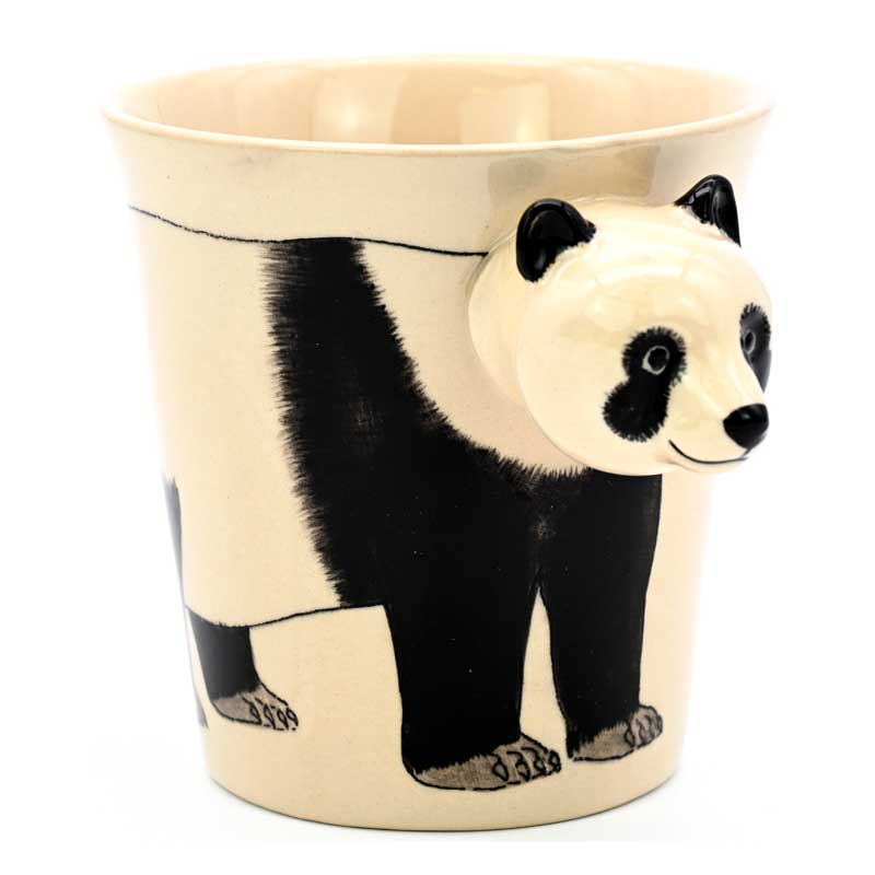 Panda Bär / Porzellan - Keramiktasse 