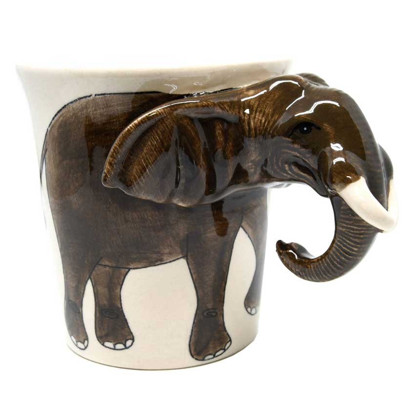 Elephant /  Porzellan - Keramiktasse