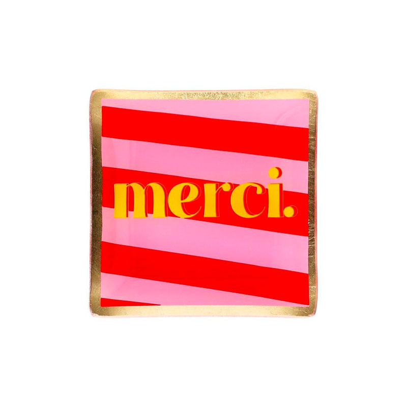 Love Plates - Glasteller "Merci" von Gift Company Love Plates - Glasteller "Merci" von Gift Company