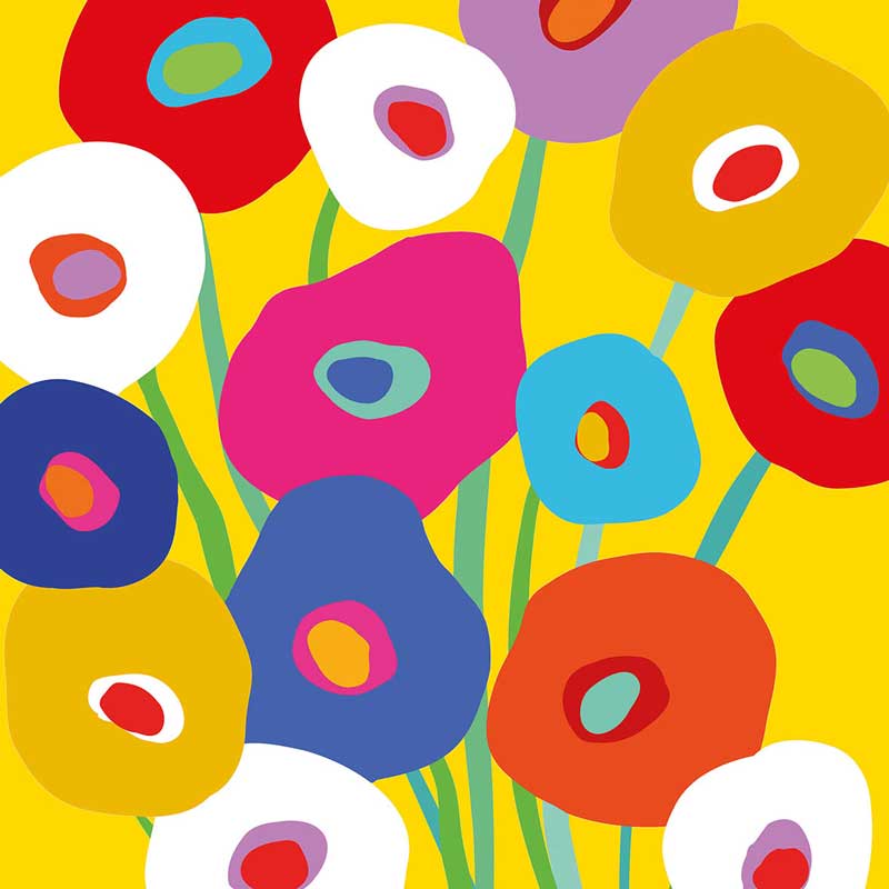 "Super Bloom yellow", große Papierservietten von PPD "Super Bloom yellow", große Papierservietten von PPD