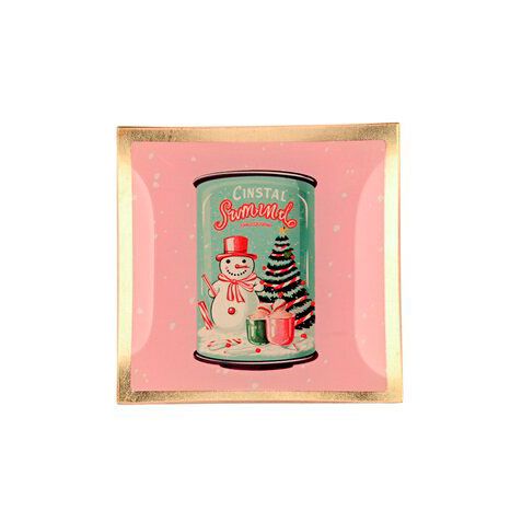 Love Plates - Glasteller "Schneemanndose" von Gift Company