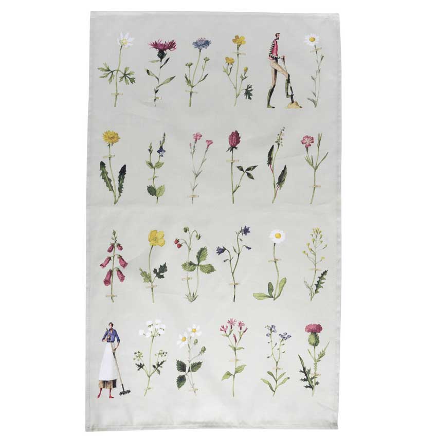 "WILD FLOWERS" - Geschirrtuch von Laura Stoddart