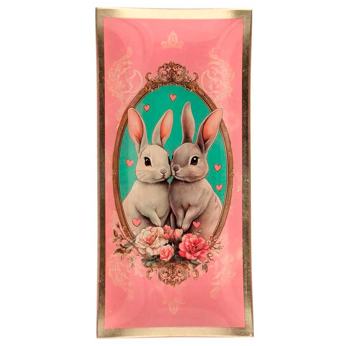 Love Plates - Glasteller "Hasenblush" von Gift Company