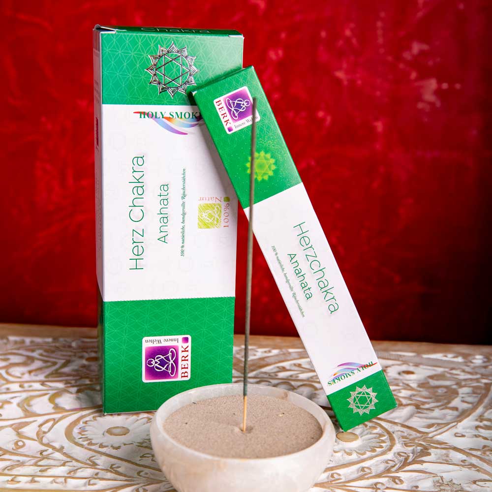 Räucherstäbchenset "Herzchakra" aus der Chakra Line - Räucherwerke von Berk
