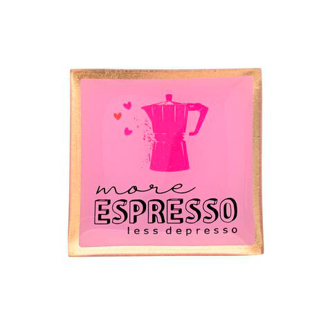 Love Plates - Glasteller "Espresso" von Gift Company Love Plates - Glasteller "Espresso" von Gift Company