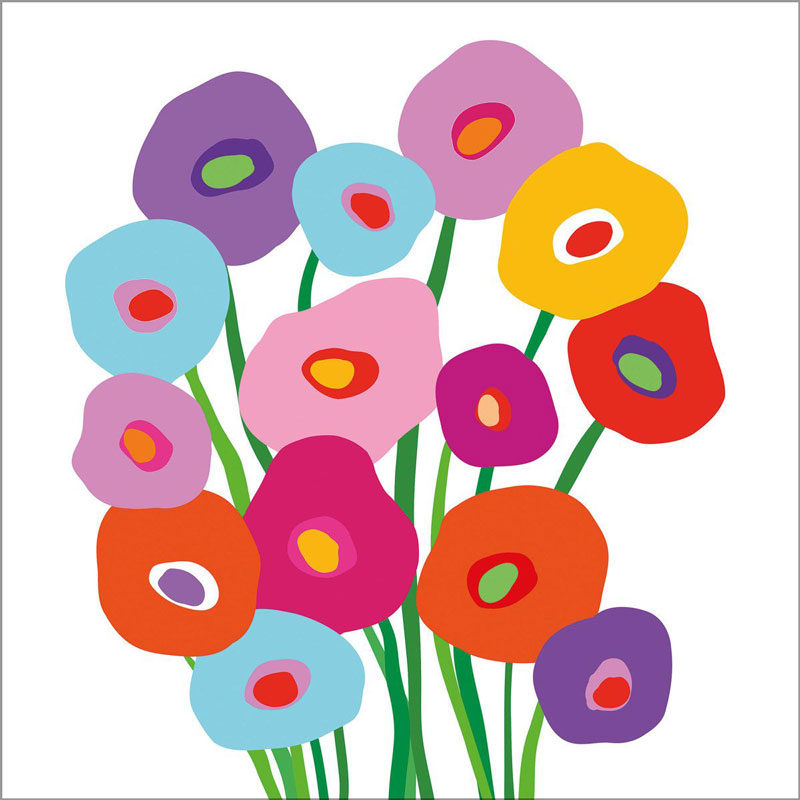 "Super Bouquet", große Papierservietten von PPD "Super Bouquet", große Papierservietten von PPD