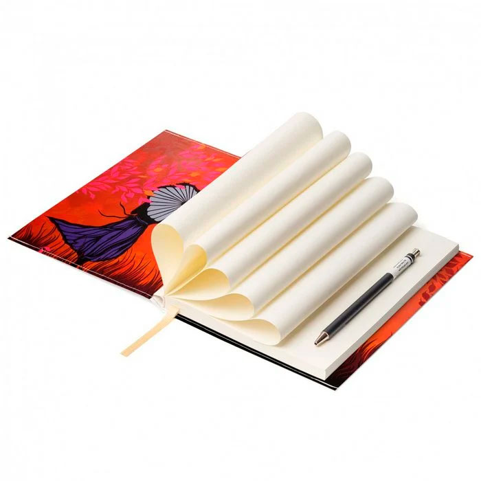 Notizbuch / Notebook "HERBSTFRAU", Format DIN A5 von I like Paper