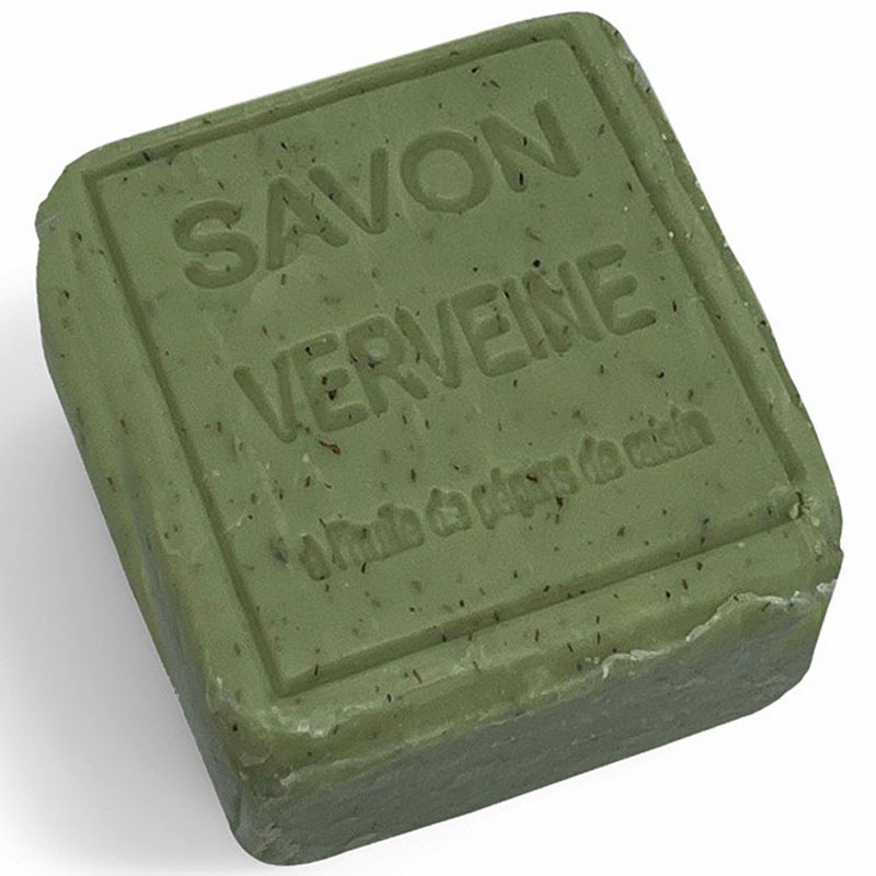 Savon Cube Verveine exfoliant / Duftseife mit Eisenkraut - von Maitre Savonitto