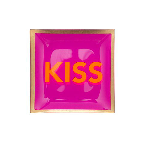 Love Plates - Glasteller "Kiss" von Gift Company 