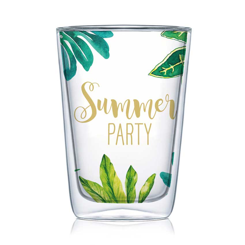 Jungle Summer Party - Latte Macchiato Glas von PPD Jungle Summer Party - Latte Macchiato Glas von PPD