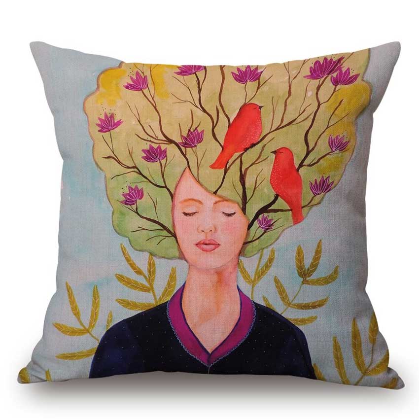 Sofakissen / Dekokissenhülle "Emma" -  45 cm x 45 cm Sofakissen / Dekokissenhülle "Emma" -  45 cm x 45 cm