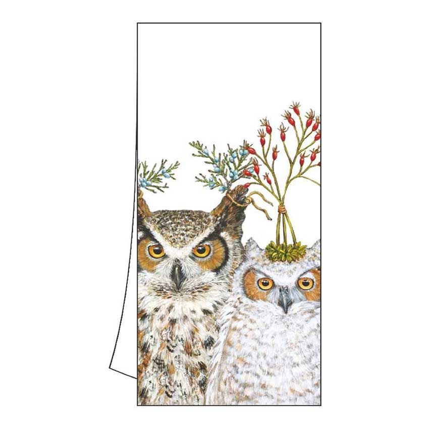 Geschirrtuch "Holiday Hoot" von Paperproducts Design Geschirrtuch "Holiday Hoot" von Paperproducts Design