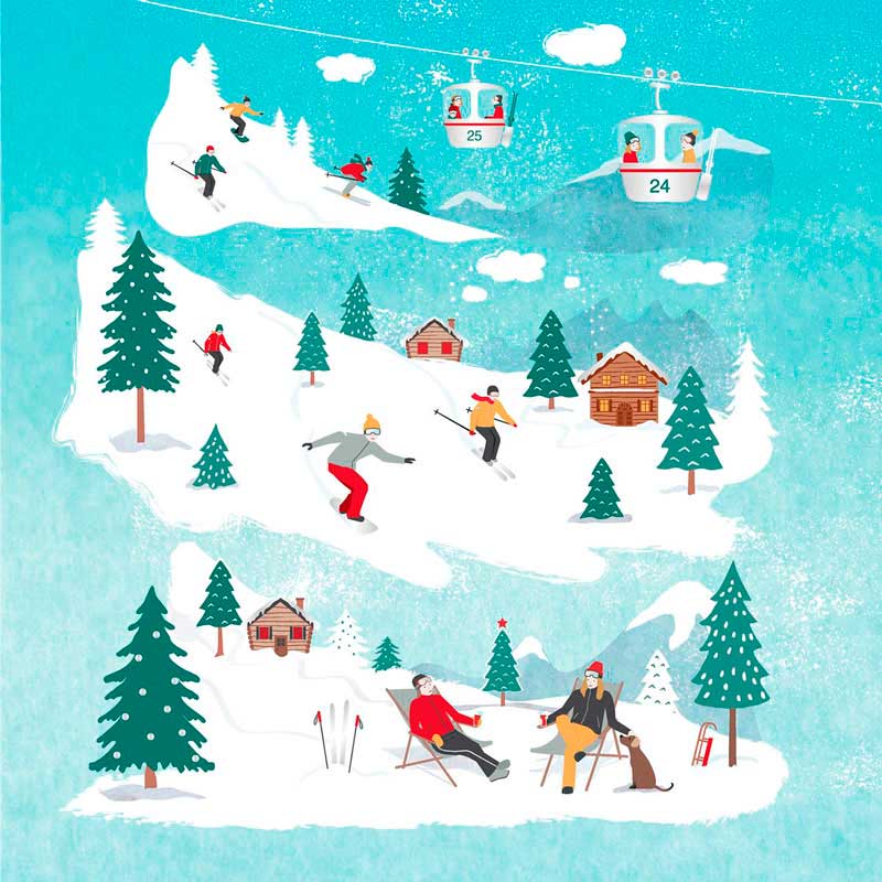 "St. Moritz,  große Papierservietten von PPD