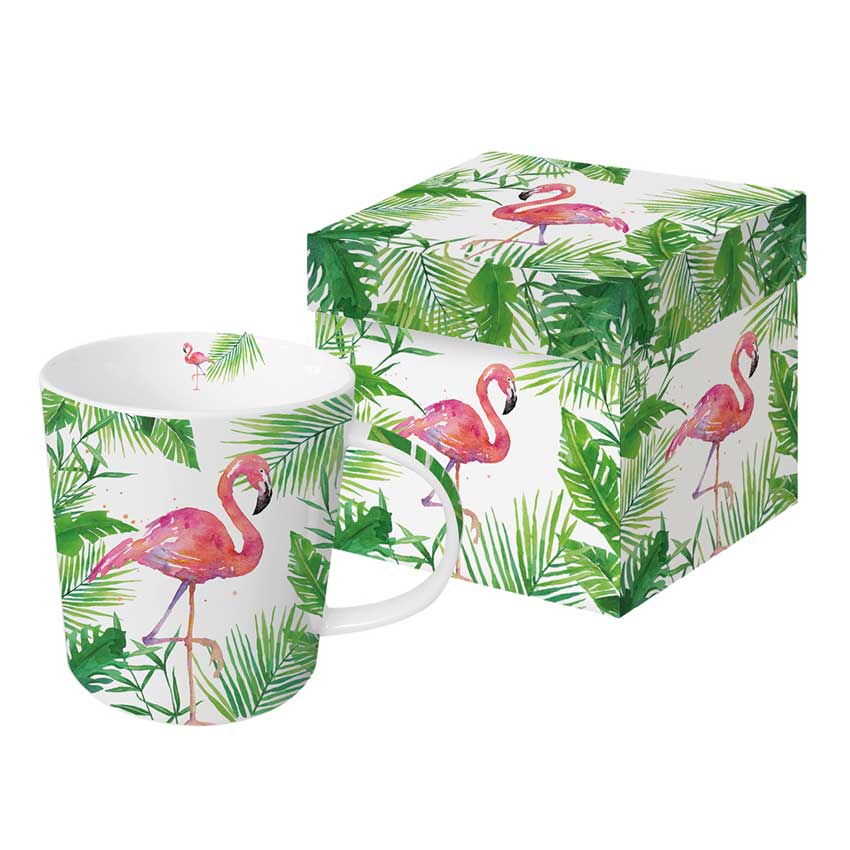 "Tropical Flamingo" -  Trend Mug und Geschenkebox von PPD