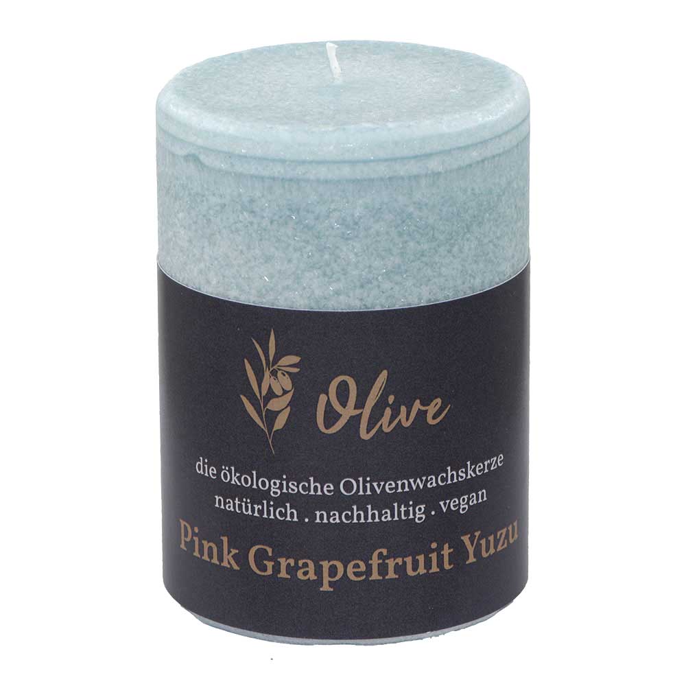 Pink Grapefruit - Yuzu / Olivenwachs Duftkerze von Schulthess Kerzen