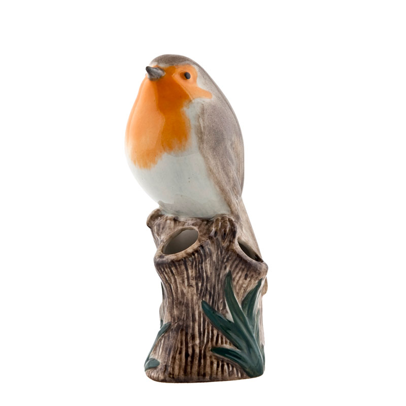 Rotkehlchen Mini Vase - von Quail Ceramics 