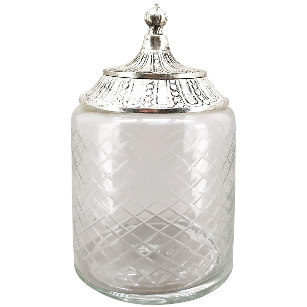 IRIDE 6 - Glas  Bonboniere in Antikoptik IRIDE 6 - Glas  Bonboniere in Antikoptik