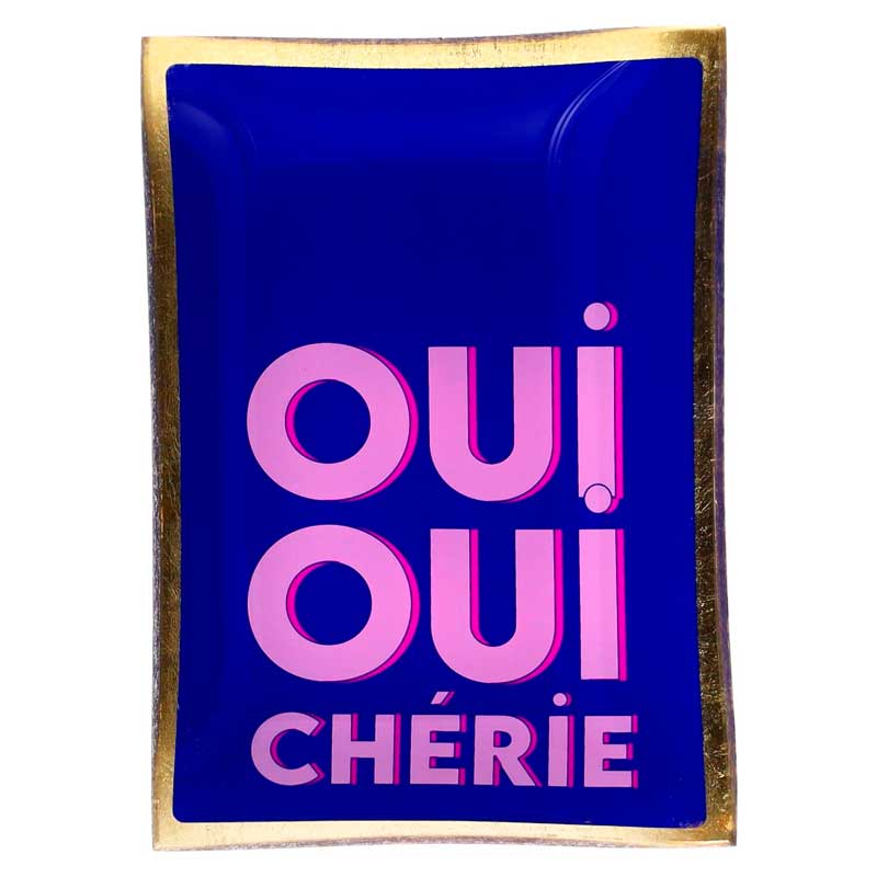 Love Plates - Glasteller "Oui Oui Chérie" von Gift Company 
