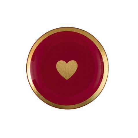 Love Plates - Glasteller "Herz rund" von Gift Company 