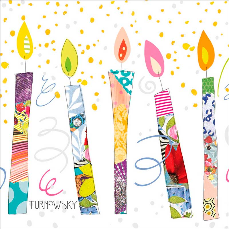 "Birthday Candles", große Papierservietten von PPD "Birthday Candles", große Papierservietten von PPD