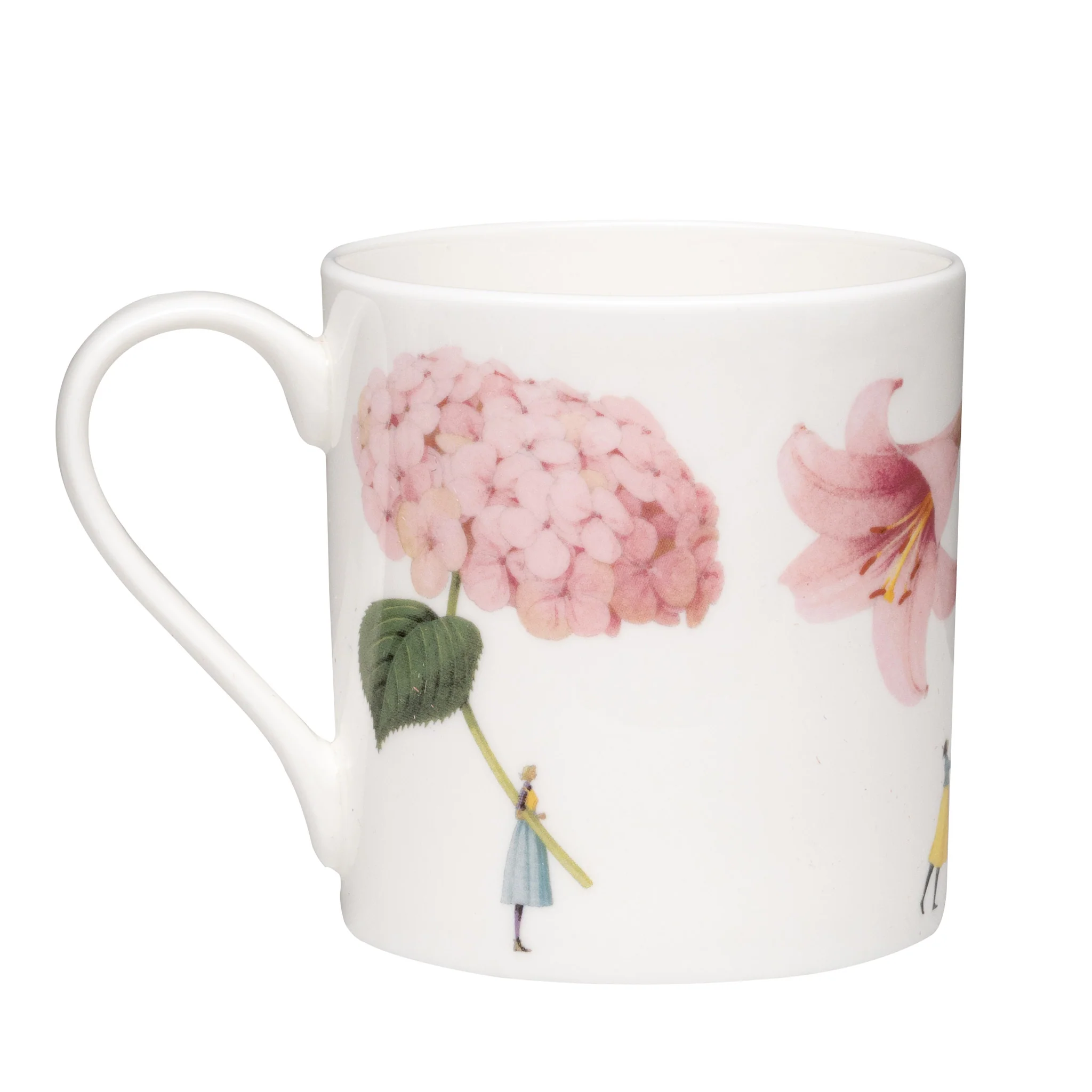 Pink Flowers - edle Porzellantasse von Laura Stoddart