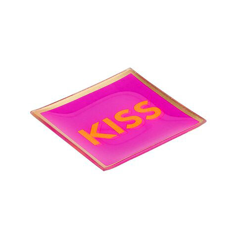 Love Plates - Glasteller "Kiss" von Gift Company 