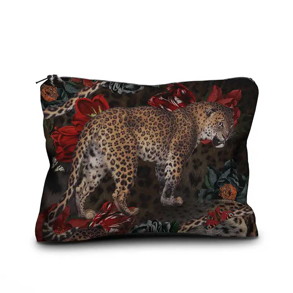 Samt Täschchen  "Leopard" von Voglio Bene