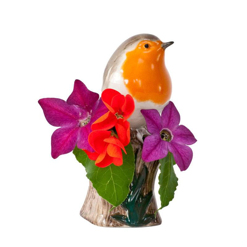 Rotkehlchen Mini Vase - von Quail Ceramics 