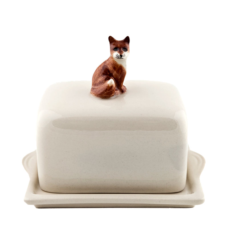 Butterdose  "Fuchs" - von Quail Ceramics 