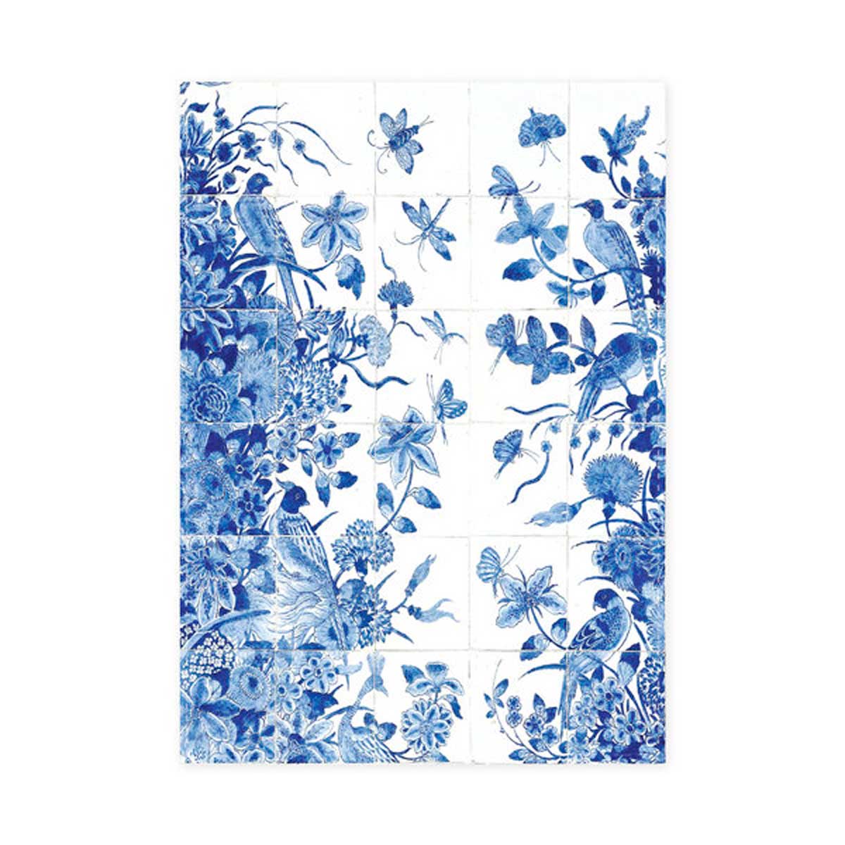 "Blue Bird Tile" - Geschirrtuch