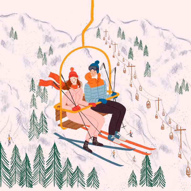 "Zermatt,  große Papierservietten von PPD