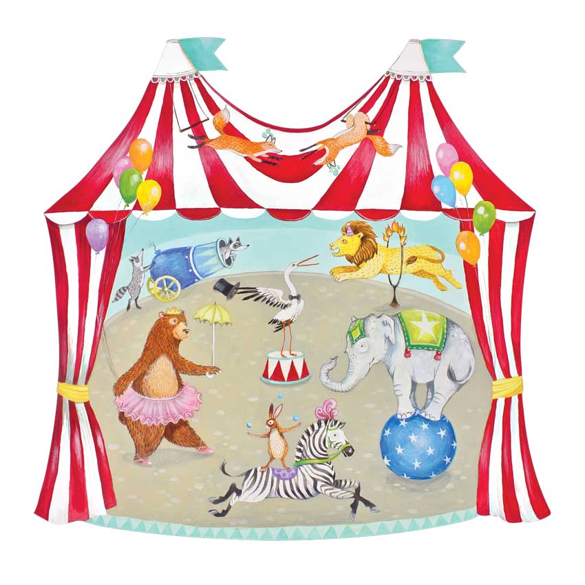 Die Cut Placemats - Papier Tischsets "CIRCUS TENT" von Hester & Cook
