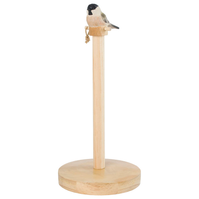 Küchenrollenhalter  Sumpfmeise - Handwerkskunst von Wildlife Garden