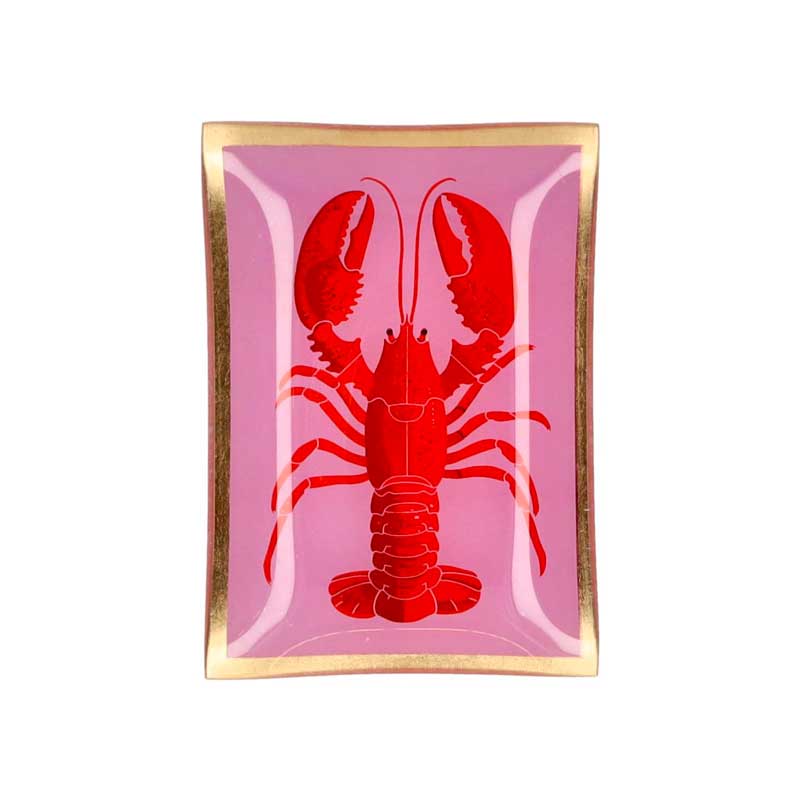 Love Plates - Glasteller "Hummer rot" von Gift Company Love Plates - Glasteller "Hummer rot" von Gift Company