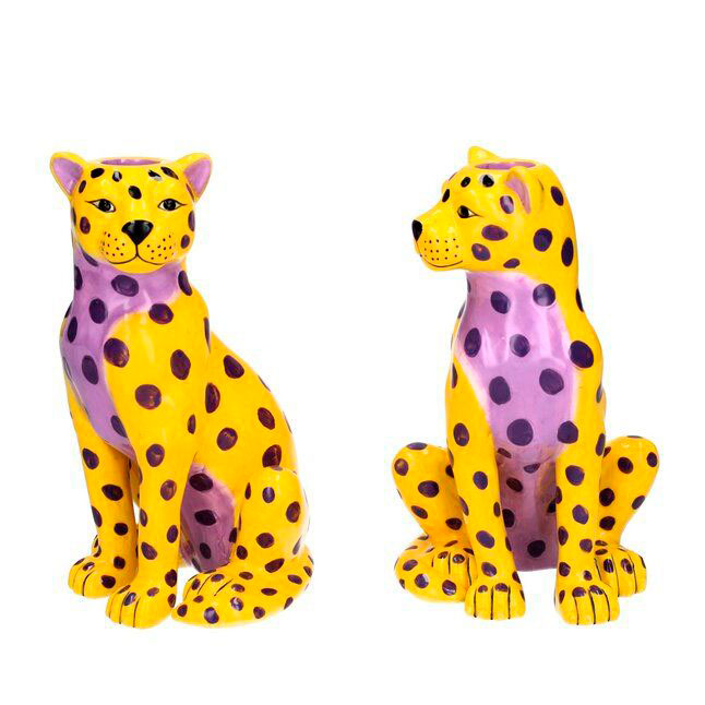 Mignon Kerzenhalter Paar "Leoparden" von Gift Company 