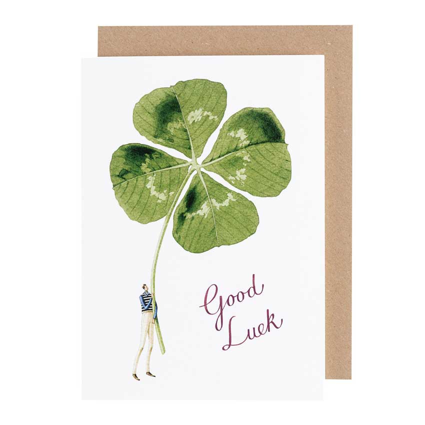Grußkarte "GOOD LUCK - GENT" von Laura Stoddart
