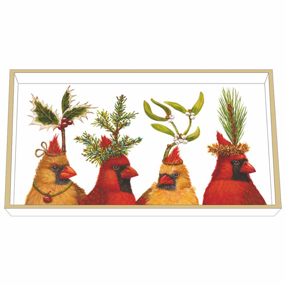 "Holiday Party" / Wooden Lacquer Tray - Tablett von PPD