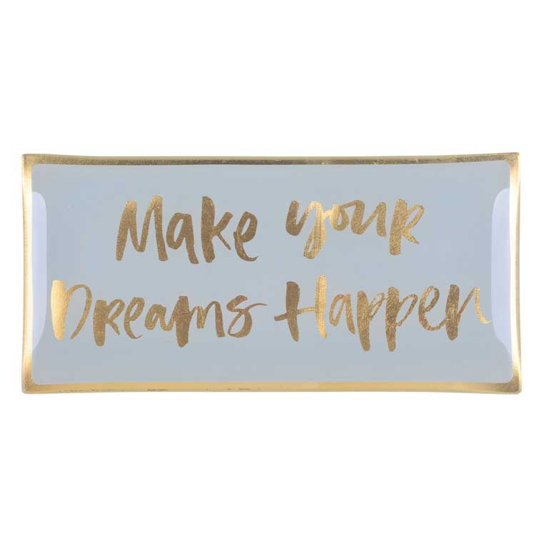 Love Plates - Glasteller "Make your dreams happen" von Gift Company