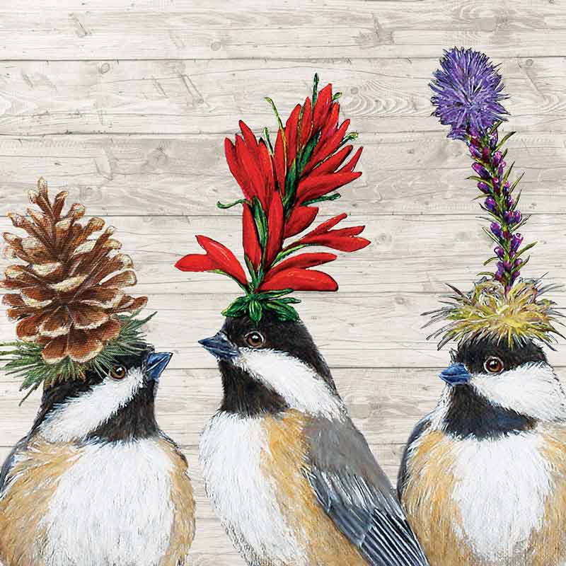 "Chickadee Sisters", große Papierservietten von PPD