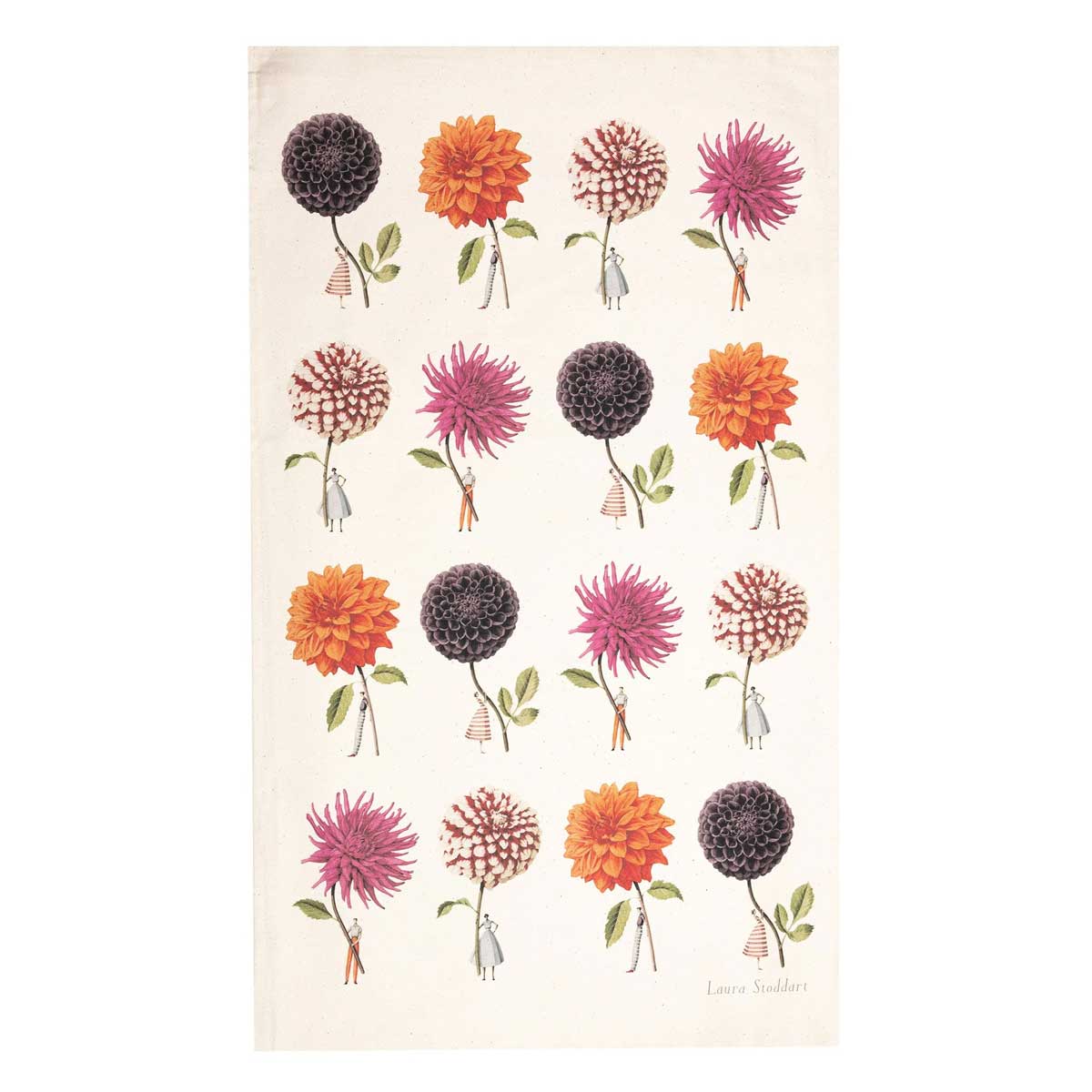"DAHLIA MULTI" - Geschirrtuch von Laura Stoddart